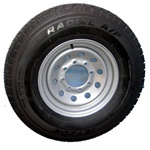 16" Steel Wheel & 10 Ply Tire Mounted